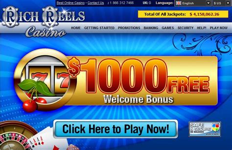 CASINO REWARDS PROGRAM: Rich Reels Casino.